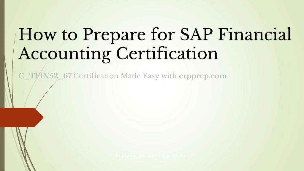 how to prepare for sap financial accounting
