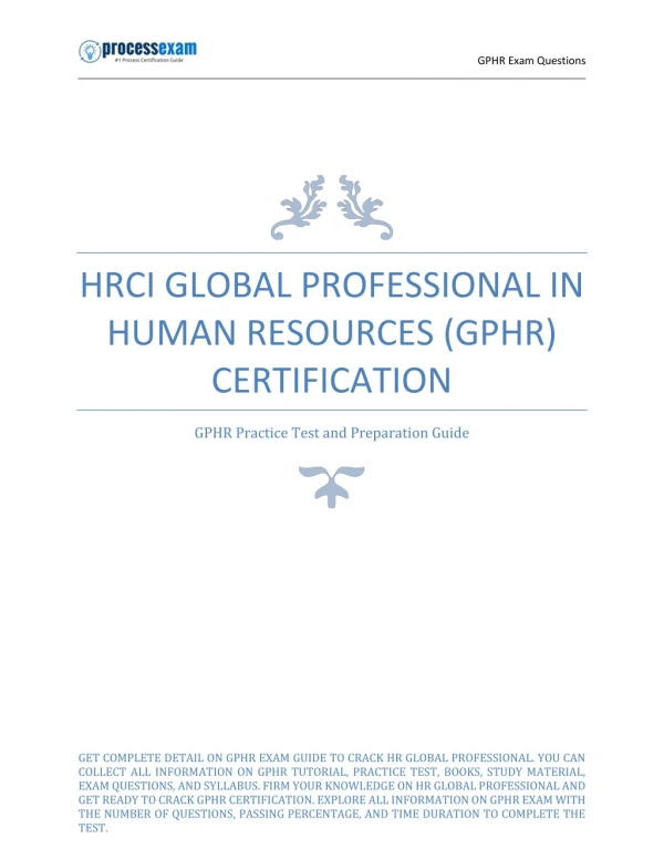 gphr exam questions
