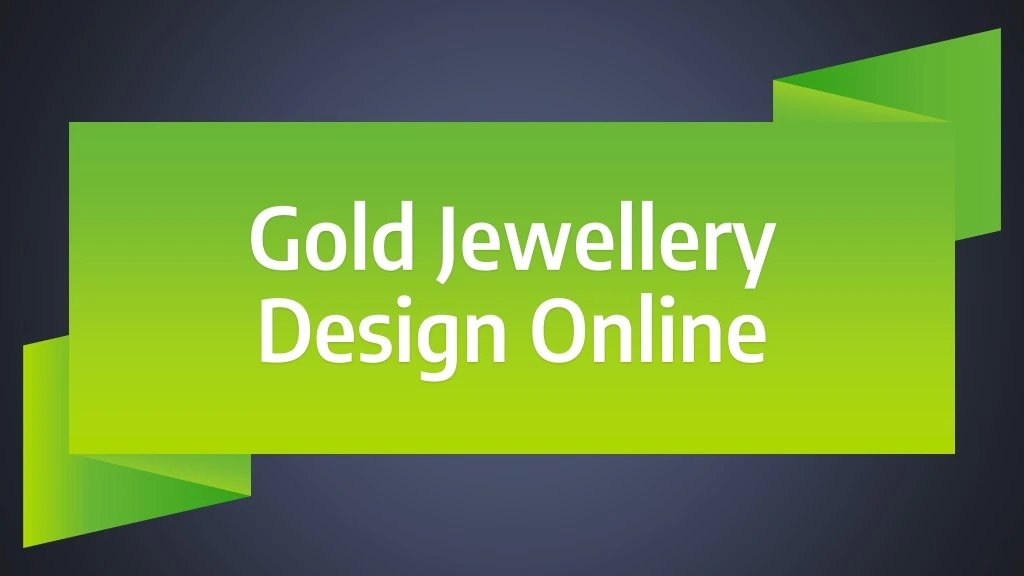 gold jewellery design online