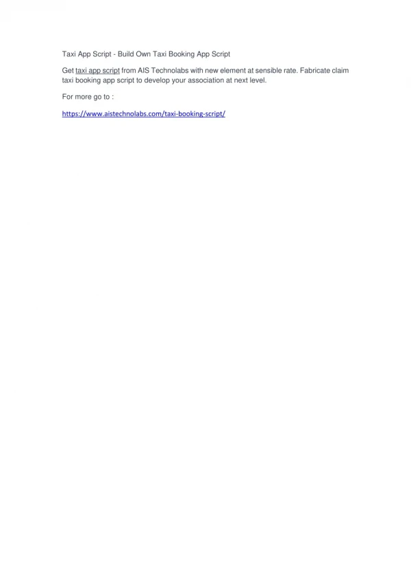 taxi app script build own taxi booking app script