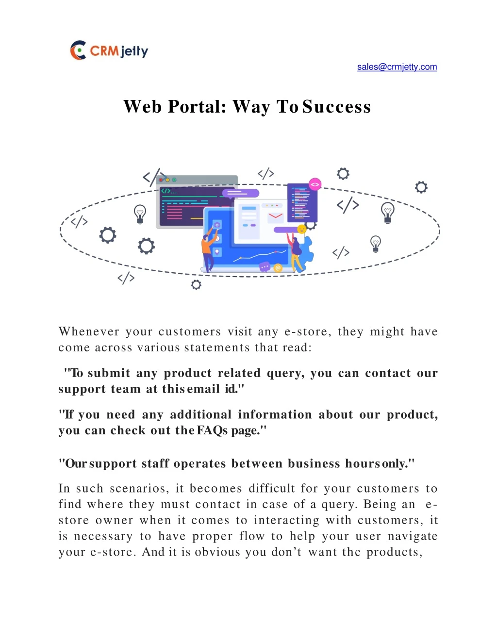 web portal way to success