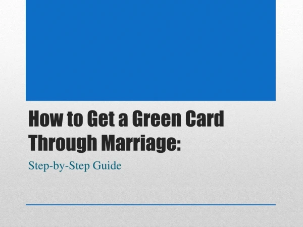Green Card Through Marriage Fees