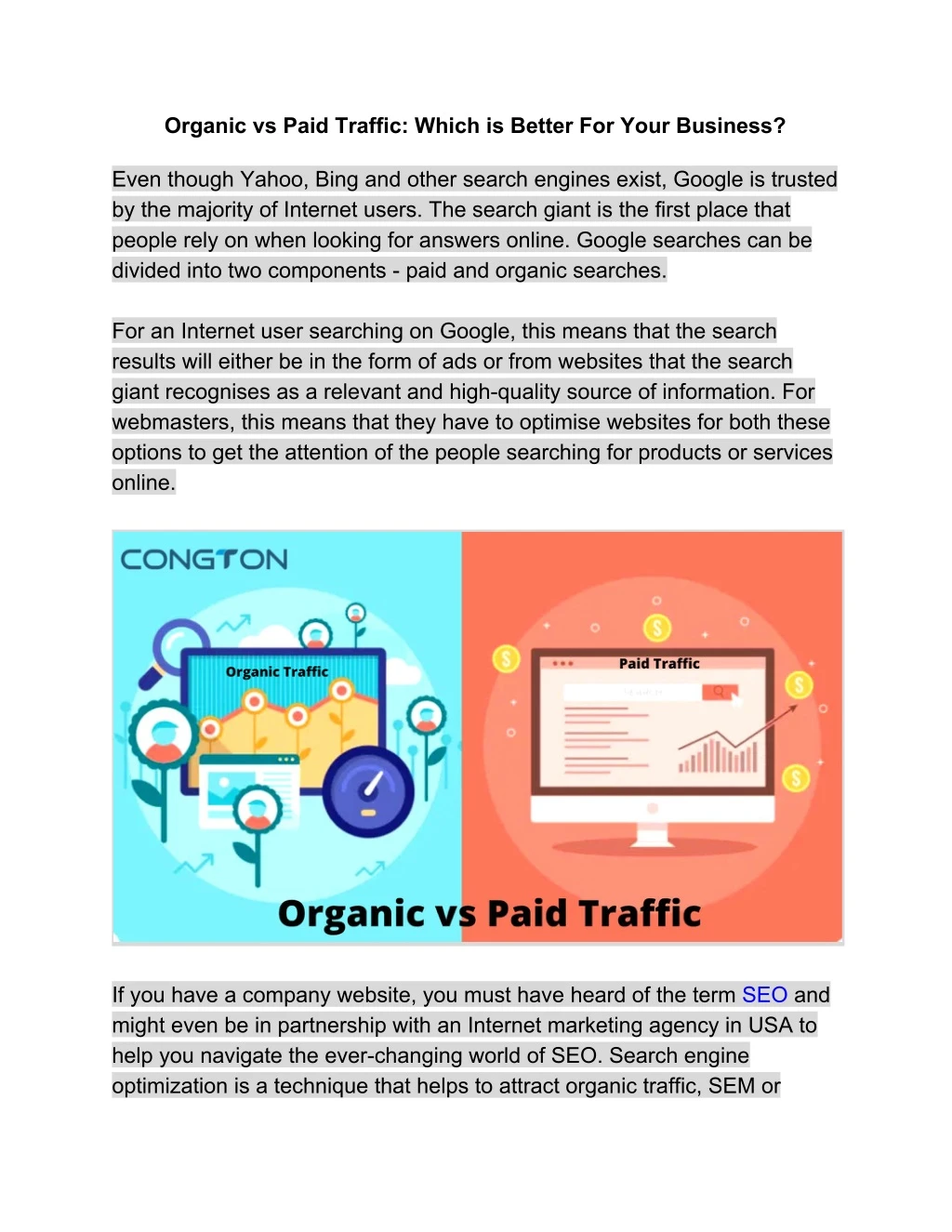 organic vs paid traffic which is better for your