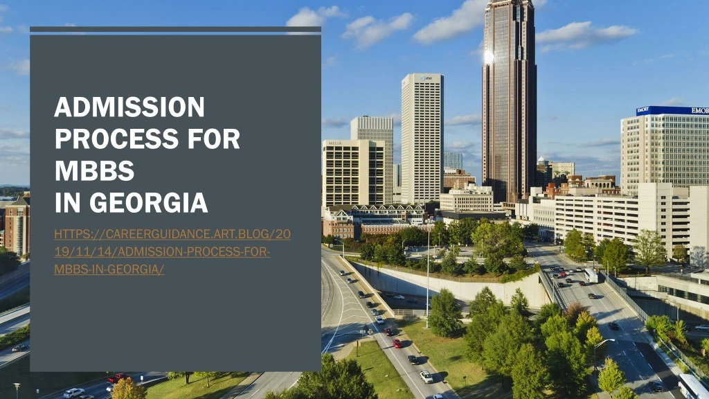 admission process for mbbs in georgia