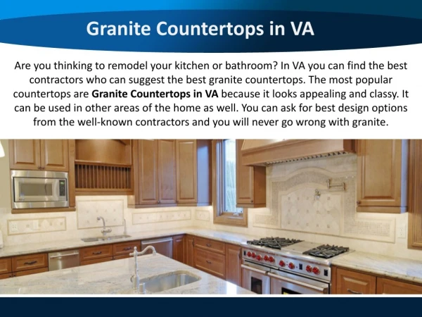 Granite Countertops in VA