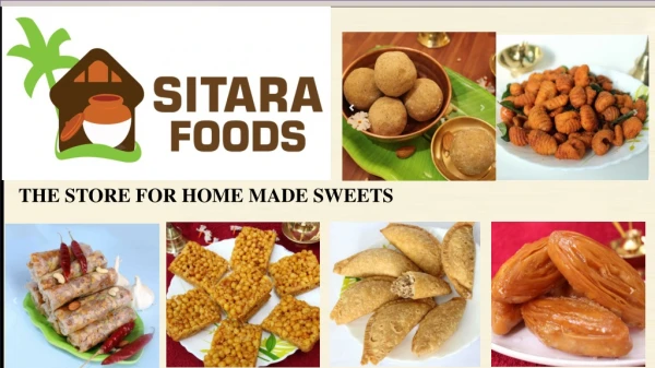 Sitara Foods - Homemade Sweets PPT
