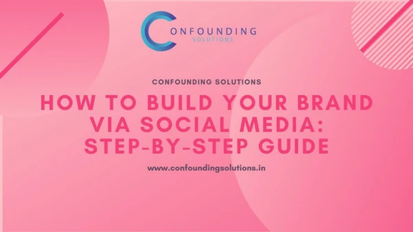 How to build your brand via Social Media