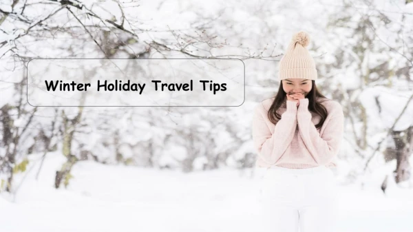 Winter Holiday Travel Tips