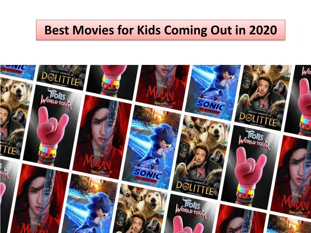 best movies for kids coming out in 2020