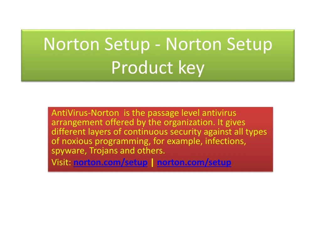 norton setup norton setup product key