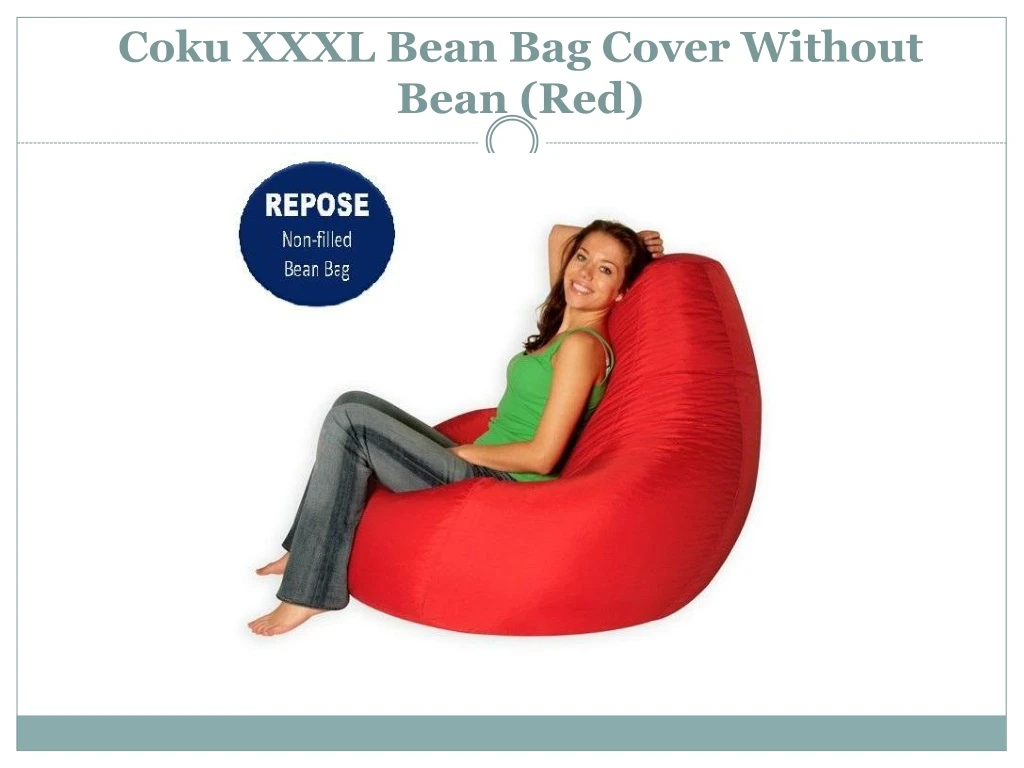 coku xxxl bean bag cover without bean red