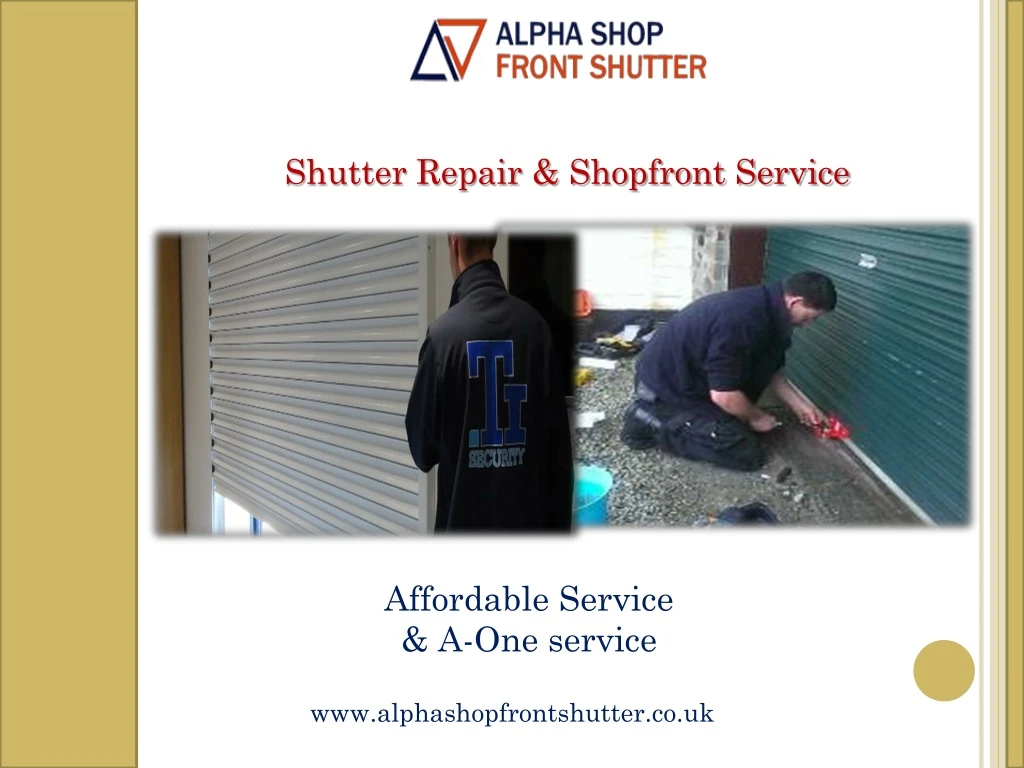 shutter repair shopfront service