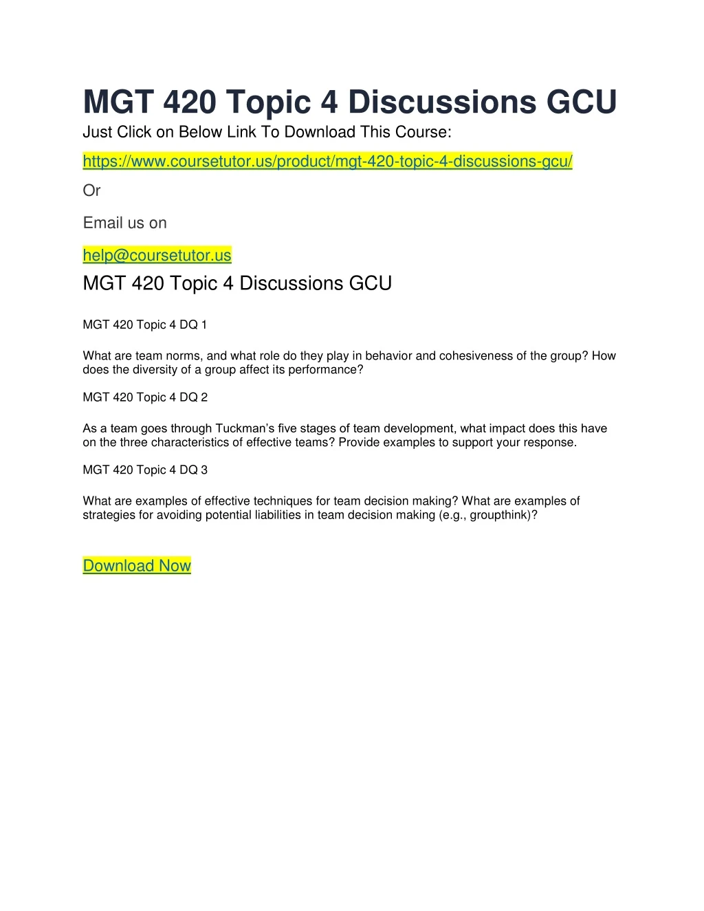 mgt 420 topic 4 discussions gcu just click