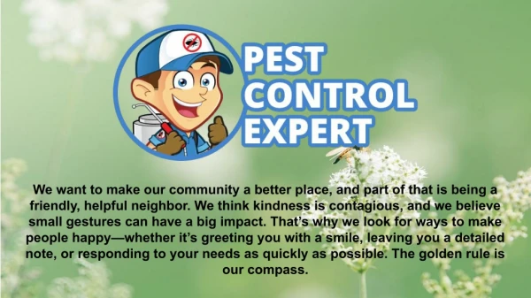 Pest Control Expert Specialist - Pest Control Expert