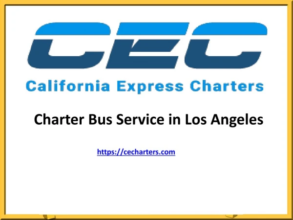 Charter Bus Service in Los Angeles