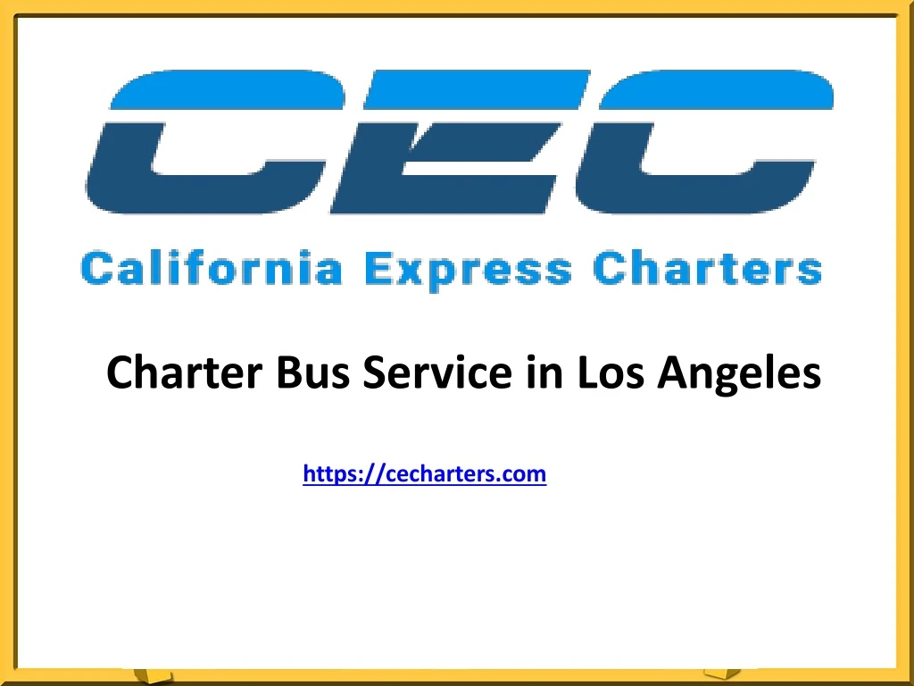 charter bus service in los angeles