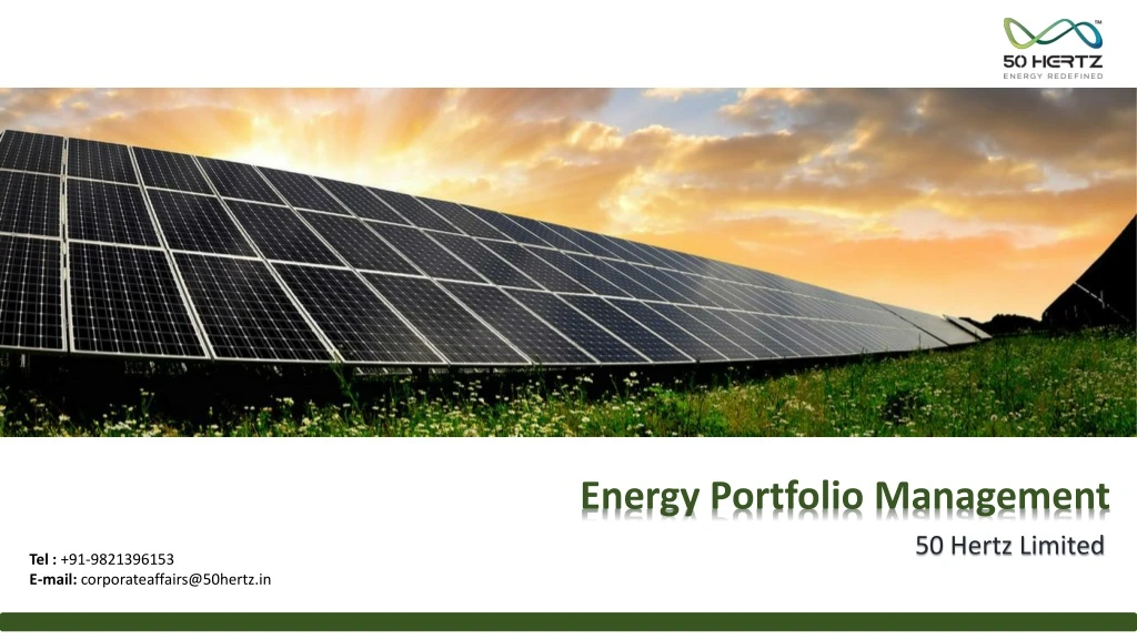 energy portfolio management