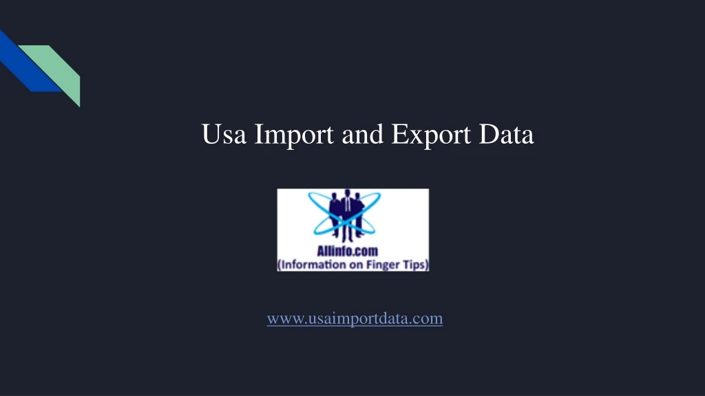 usa import and export data