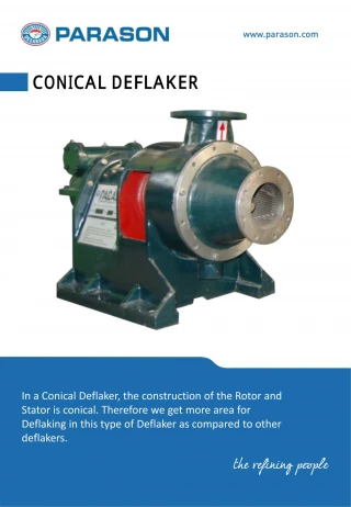 Conical Deflaker For Pulp Machine - slide 1