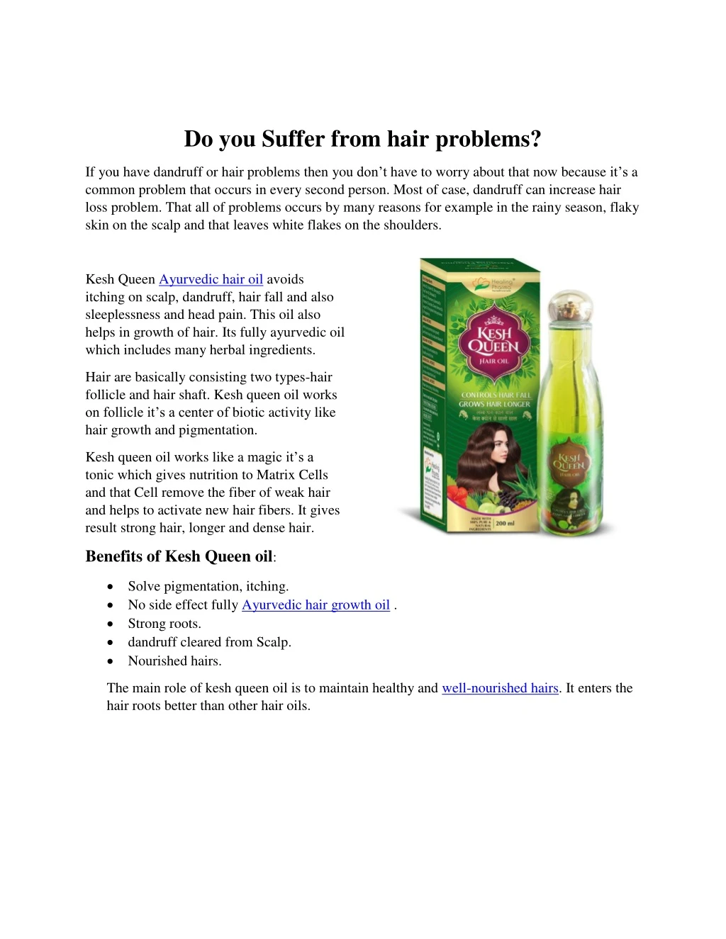 do you suffer from hair problems