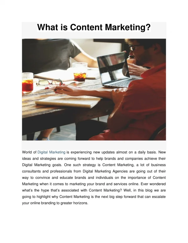 What is Content Marketing?