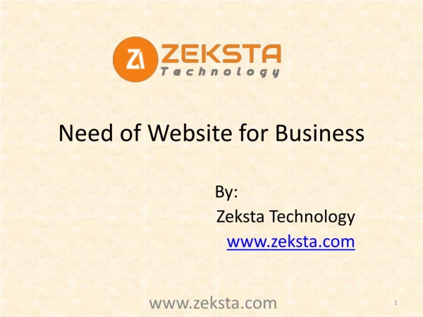 Need of website for business