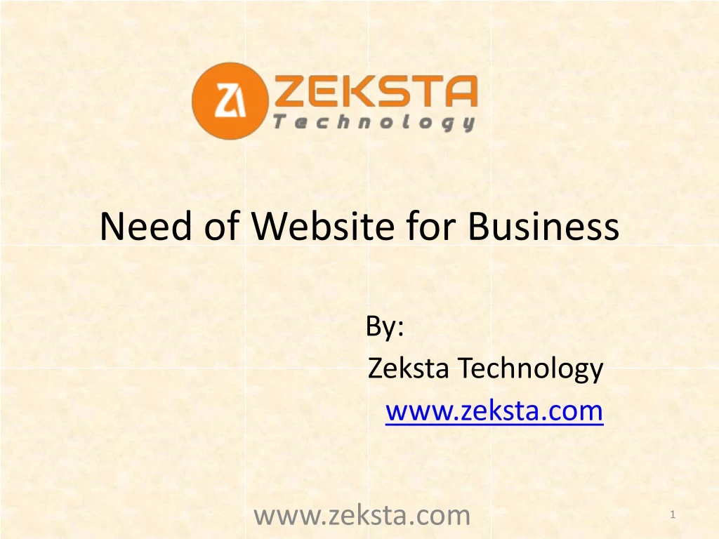 n eed of website for business