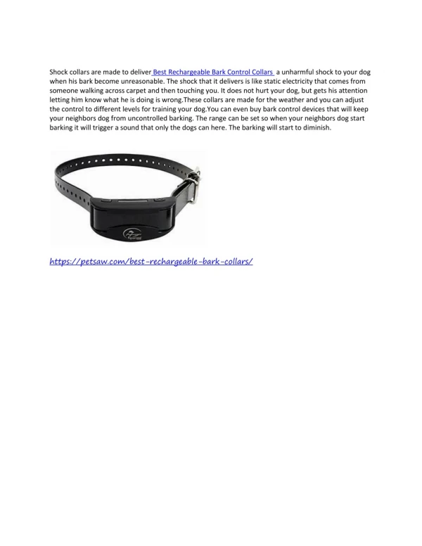 https://petsaw.com/best-rechargeable-bark-collars/