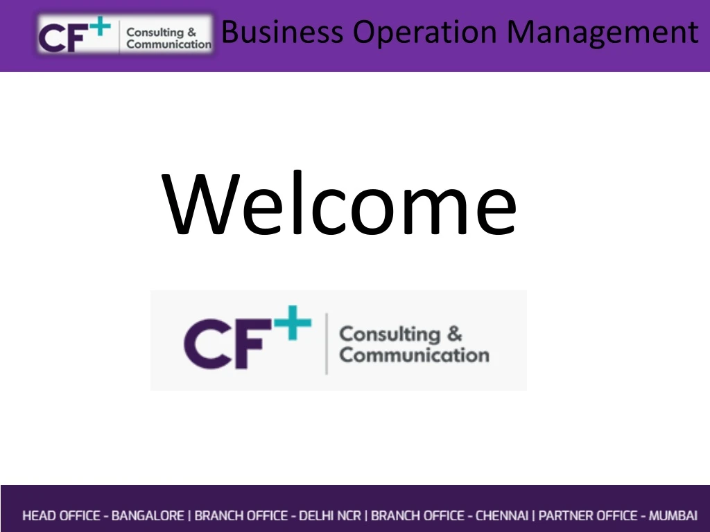 business operation management
