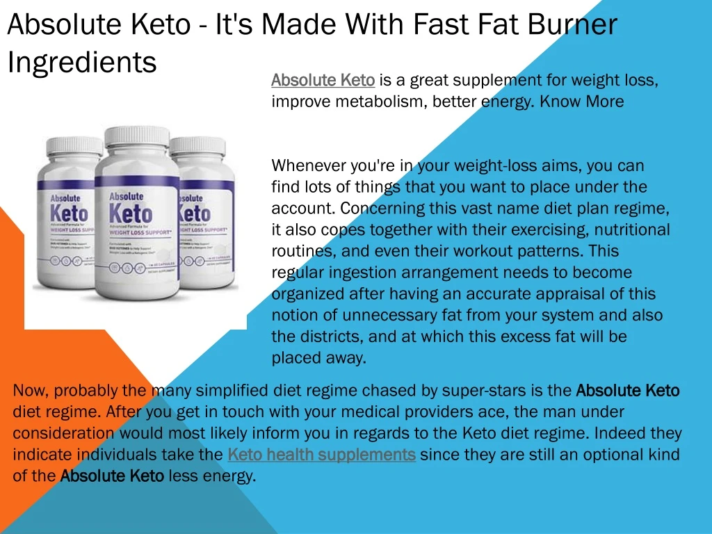 absolute keto it s made with fast fat burner