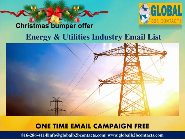 energy utilities industry email list