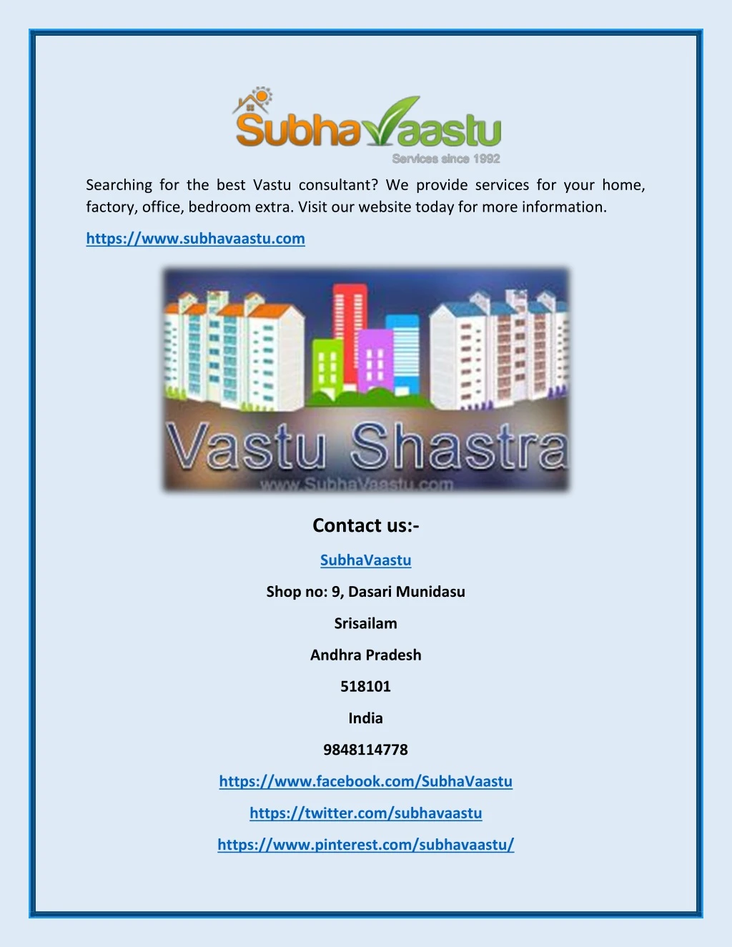 searching for the best vastu consultant