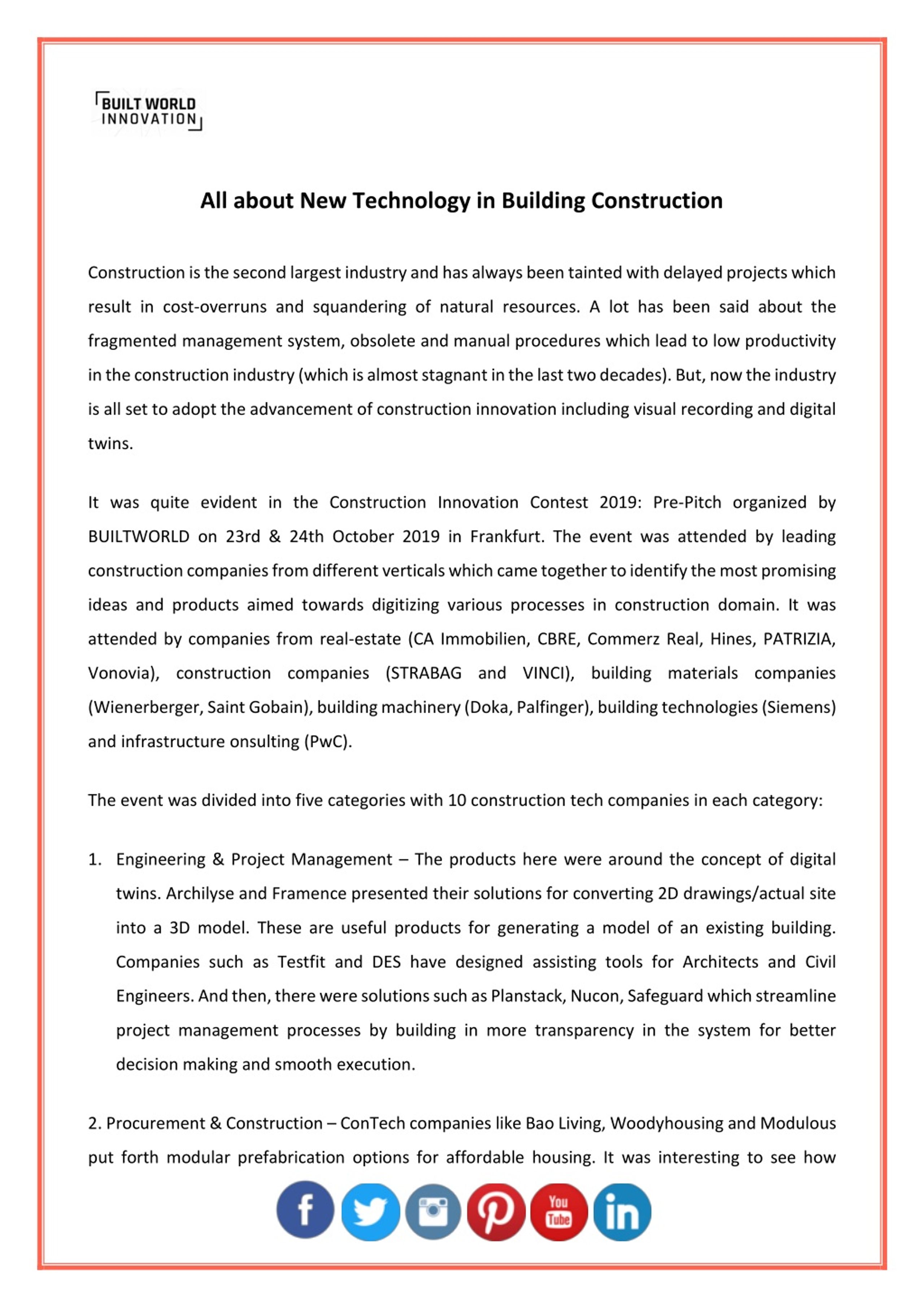 PPT - All about New Technology in Building Construction PowerPoint ...