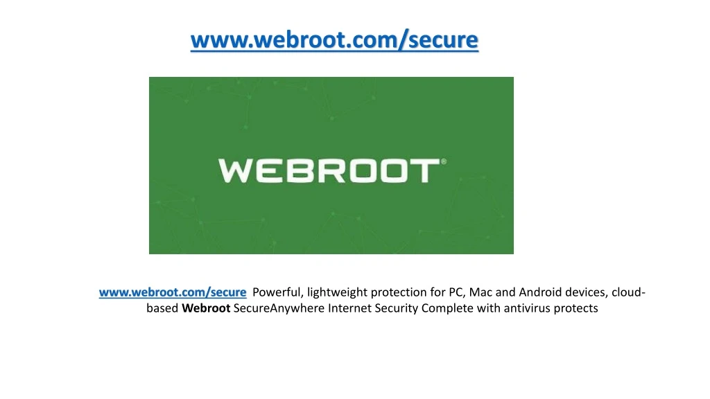 www webroot com secure