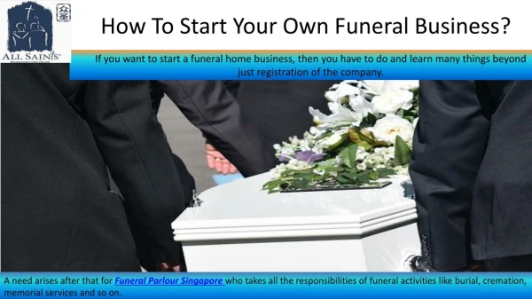 How To Start Your Own Funeral Business?