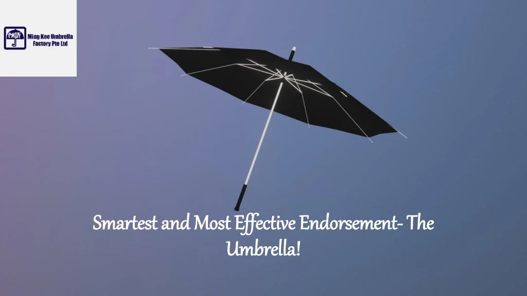 smartest and most effective endorsement the umbrella