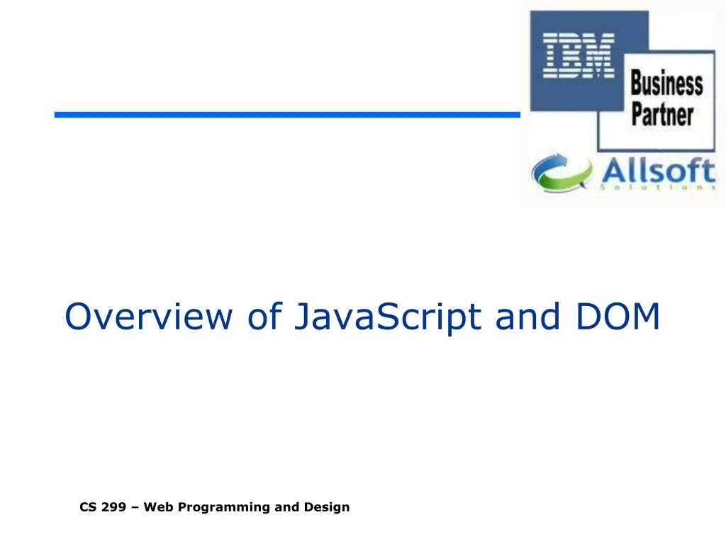 overview of javascript and dom