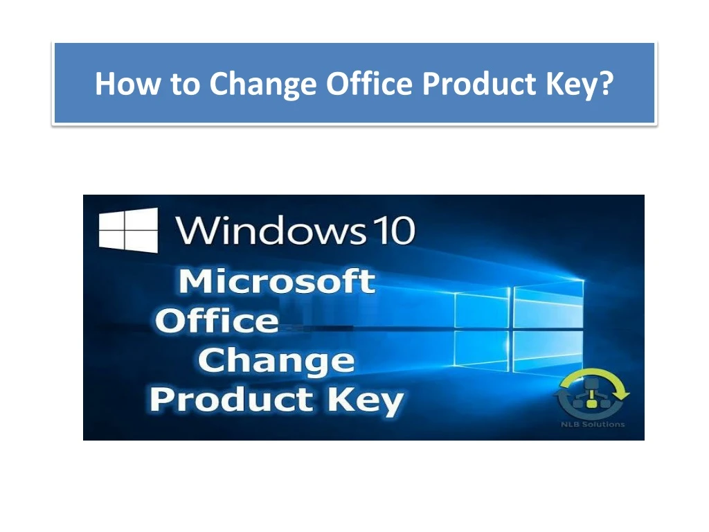 how to change office product key