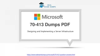 Ace Your 70-413 Exam with 70-413 Online Test Engine - slide 1