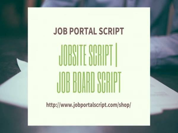 Jobsite Script | Job Board Script | Job Portal Script
