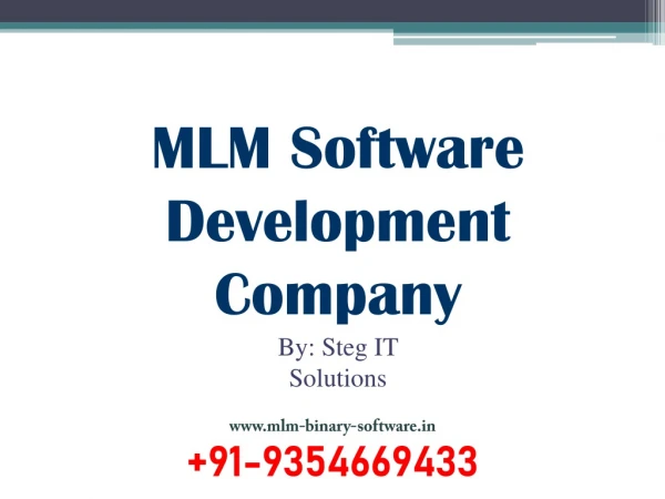 MLM Software Company | MLM Development Company