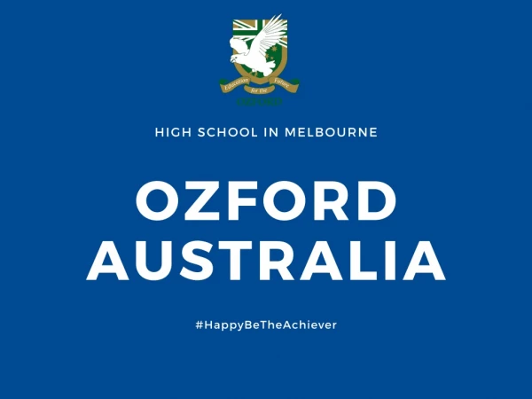 Ozford Institute of Higher Education in Melbourne