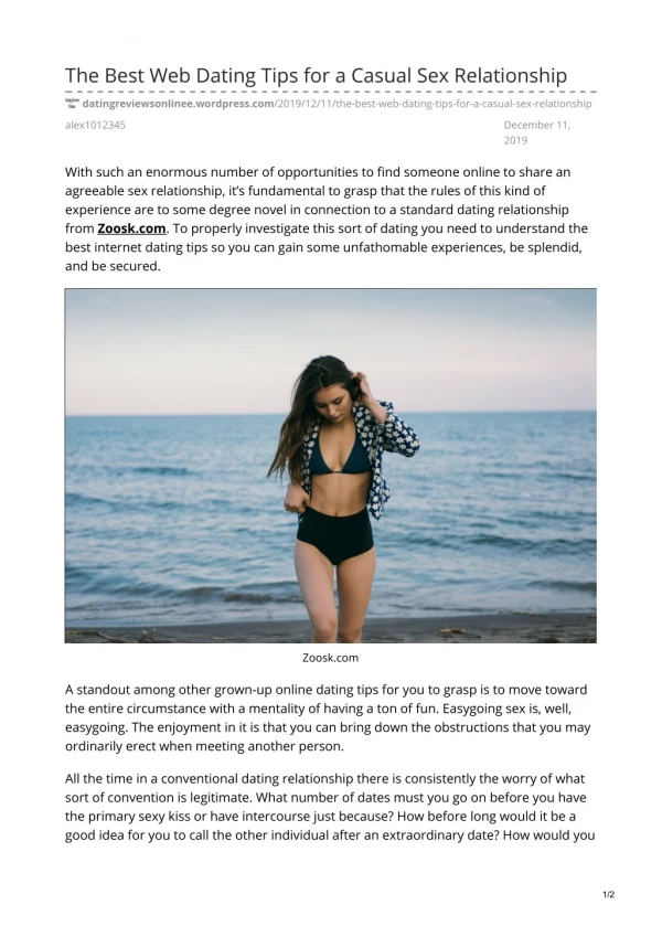 the best web dating tips for a casual