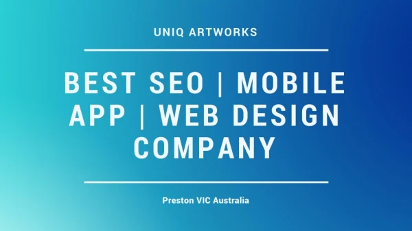 SEO | Mobile App | Web Development & Design Company Australia