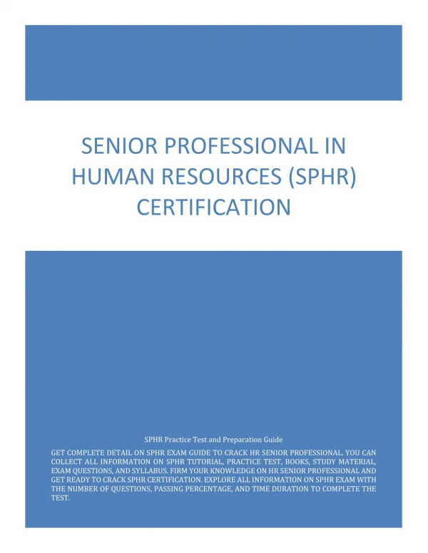 sphr exam questions
