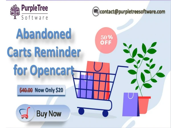 Opencart Abandoned Carts Reminder Extension | 50% OFF