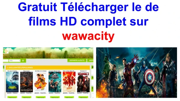 Gratuit Télécharger le de films HD complet sur wawacity