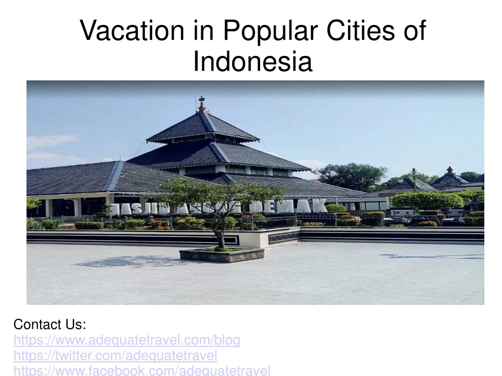 vacation in popular cities of indonesia