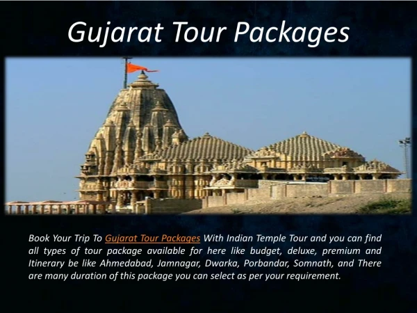 gujarat tour packages