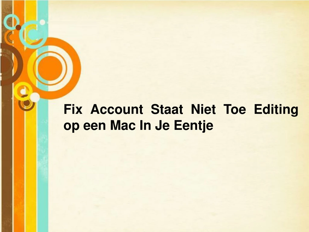 fix account staat niet toe editing